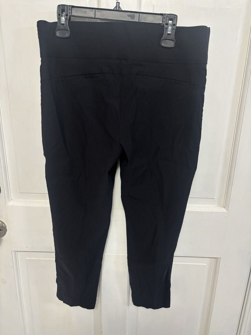 Women’s Apt 9 Black Stretch Ankle Pants Size Large Short Petite Business Casual